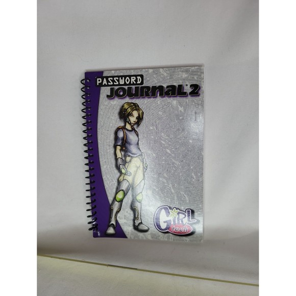 Password Journal Notebook Girltech Unused Notebook 4 x 6" - Picture 1 of 9